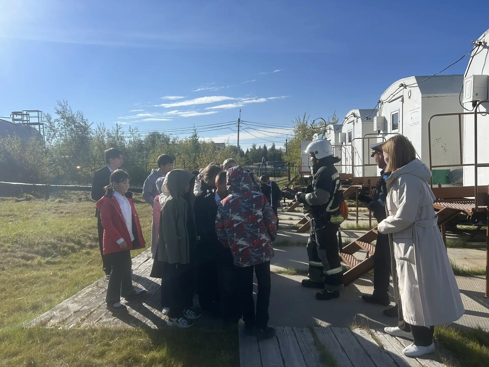 📍3 сентября в школе села Кутопьюган Пожарной частью по охране села проведена практичес...