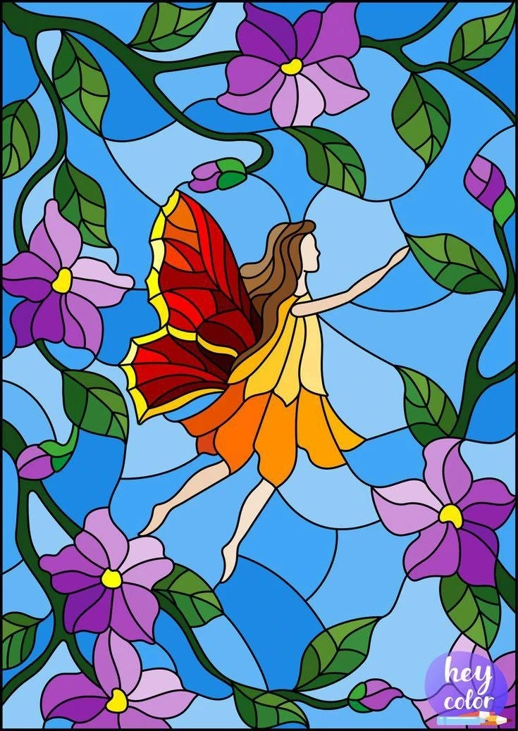 Витражные раскраски