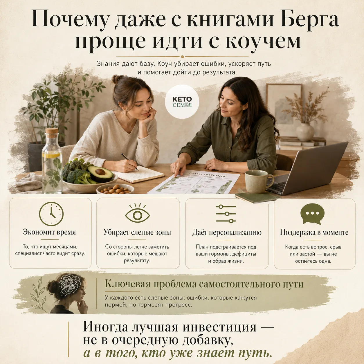 🤝 ПОЧЕМУ ДАЖЕ С КНИГАМИ БЕРГА ПРОЩЕ ИДТИ С КОУЧЕМ