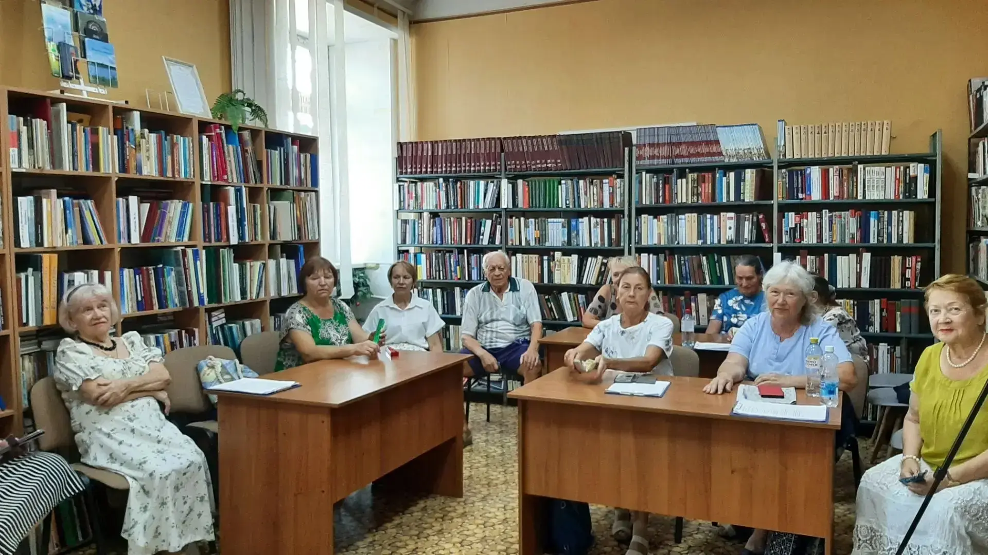 Посетители отделения дневного пребывания граждан пожилого возраста и инвалидов ЦСОН При...
