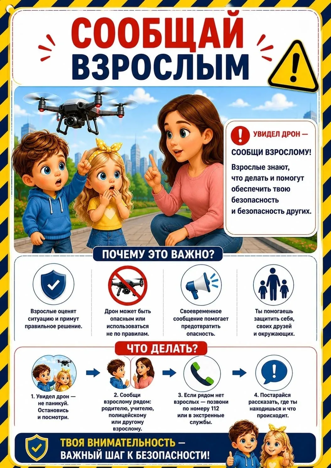 Правила поведения при встрече с БПЛА.