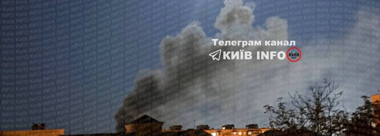 ‼️Атакован и пылает складской комплекс в Киеве