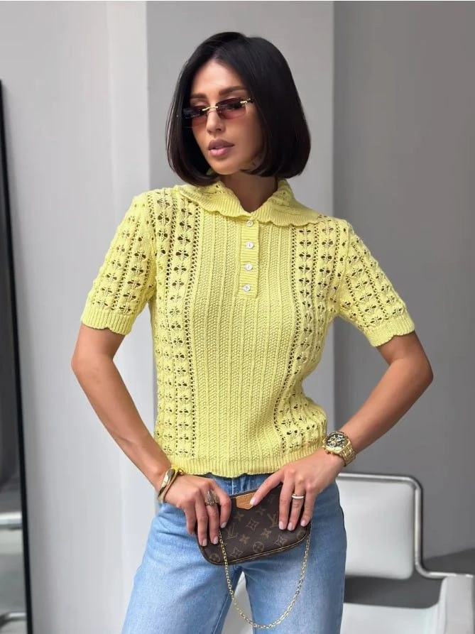 Стильные  трикотажные штучки в трендовом оттенке " сливочное масло" 💛💛💛  Оставь свою реакцию 1- 🔥 2 