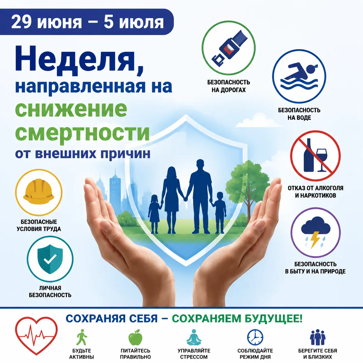 Неделя, посвященная снижению смертности от внешних причин: Сохраняя жизни, укрепляя буд...