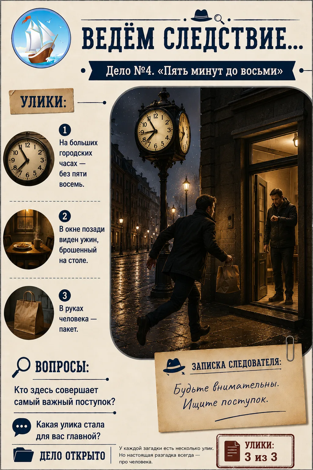 🕵️ ВЕДЁМ СЛЕДСТВИЕ...