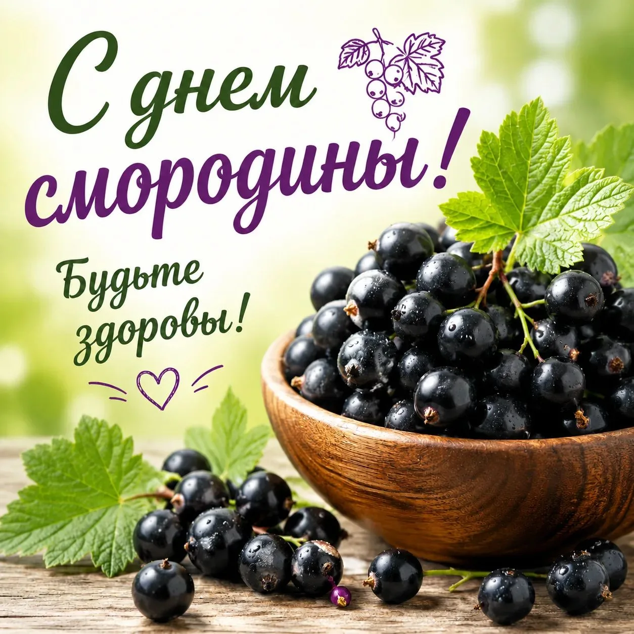 🌿 С Днем смородины, друзья!