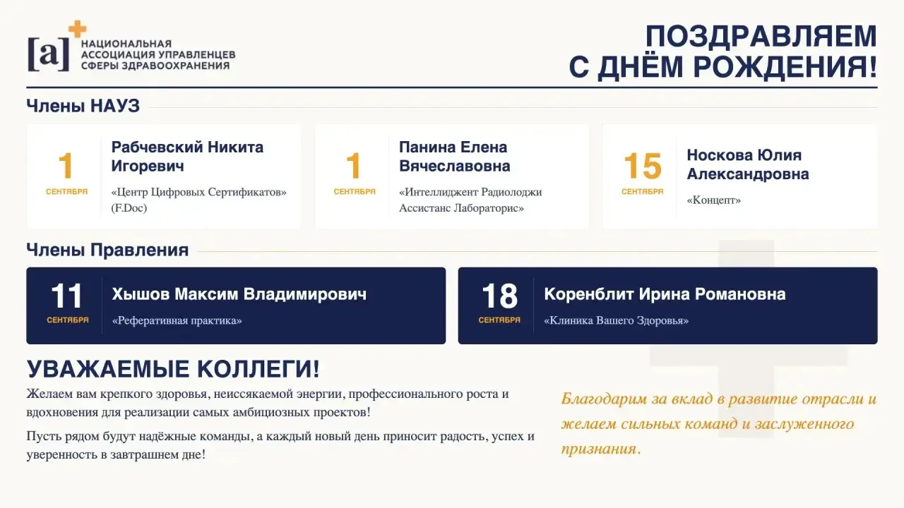 Традиционный пост об именинниках: Сентябрь 🍁