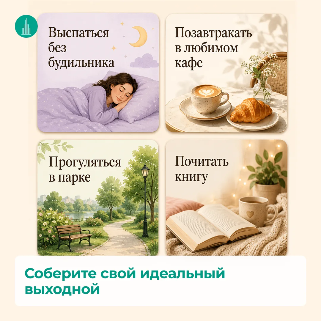 ☀️ Соберите свой идеальный выходной!