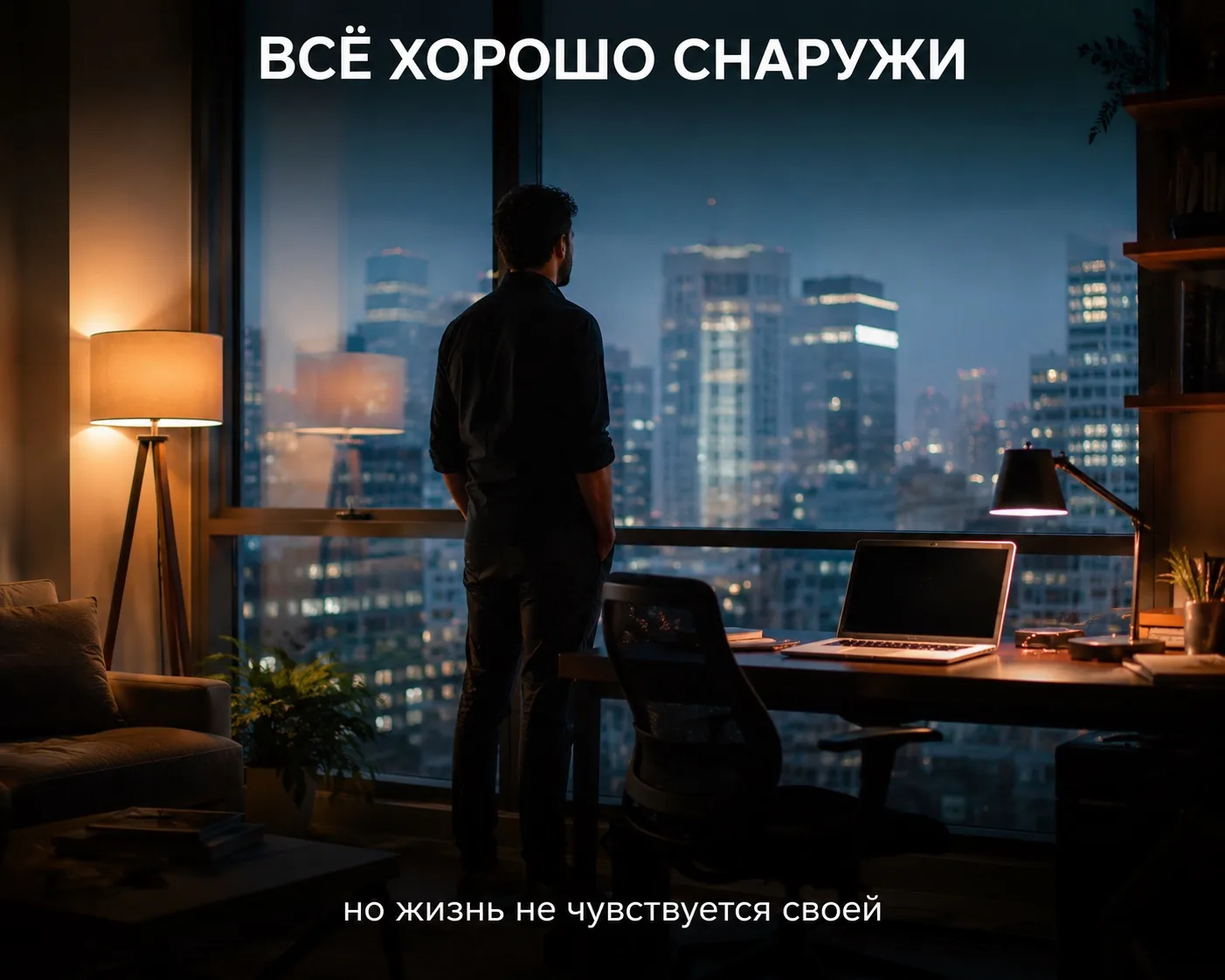 Иногда жизнь выглядит нормально ровно до момента, когда человек остаётся с собой наедине.