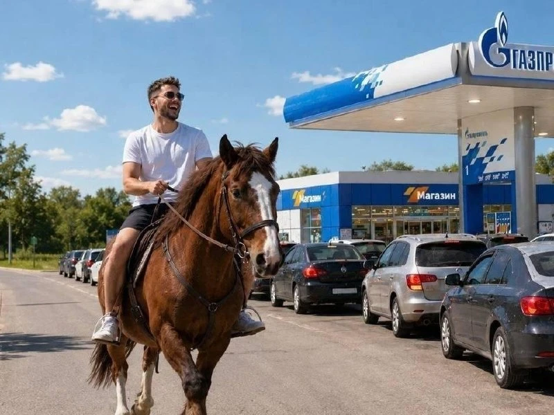 Жителям России посоветовали пересесть с автомобилей на лошадей из-за проблем с топливом