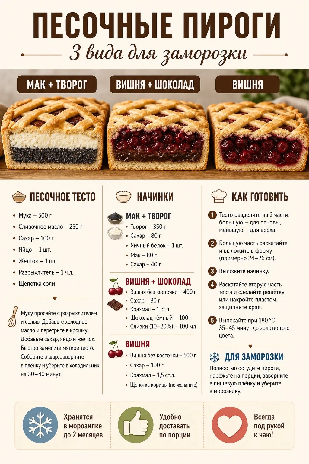 Песочные пироги 🥧