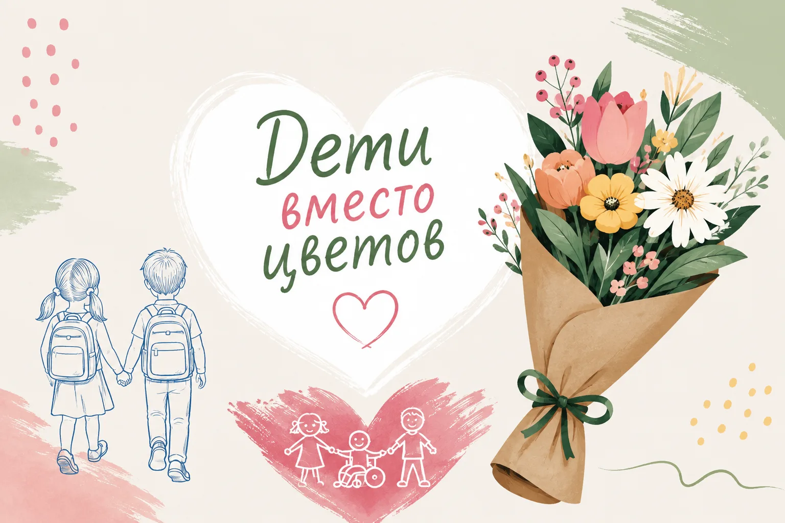 🌷 «Дети вместо цветов» — присоединяемся к доброй традиции! ❤️