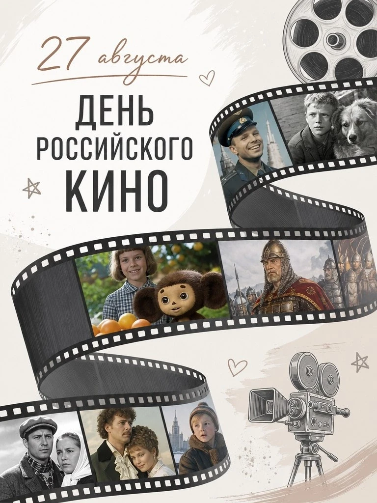 27 августа - День Российского кино.