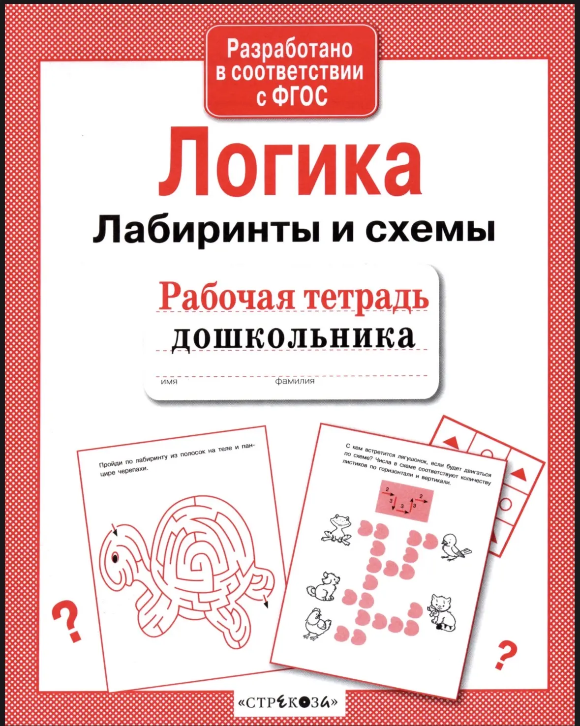 Логика. Лабиринты и схемы. Рабочая тетрадь дошкольника. 📚