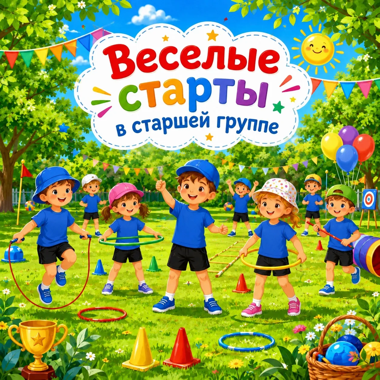 🏃‍♂️ «Мы одна большая семья!»: Весёлые старты в старшей группе 🏆

В нашей старшей группе прошёл яр