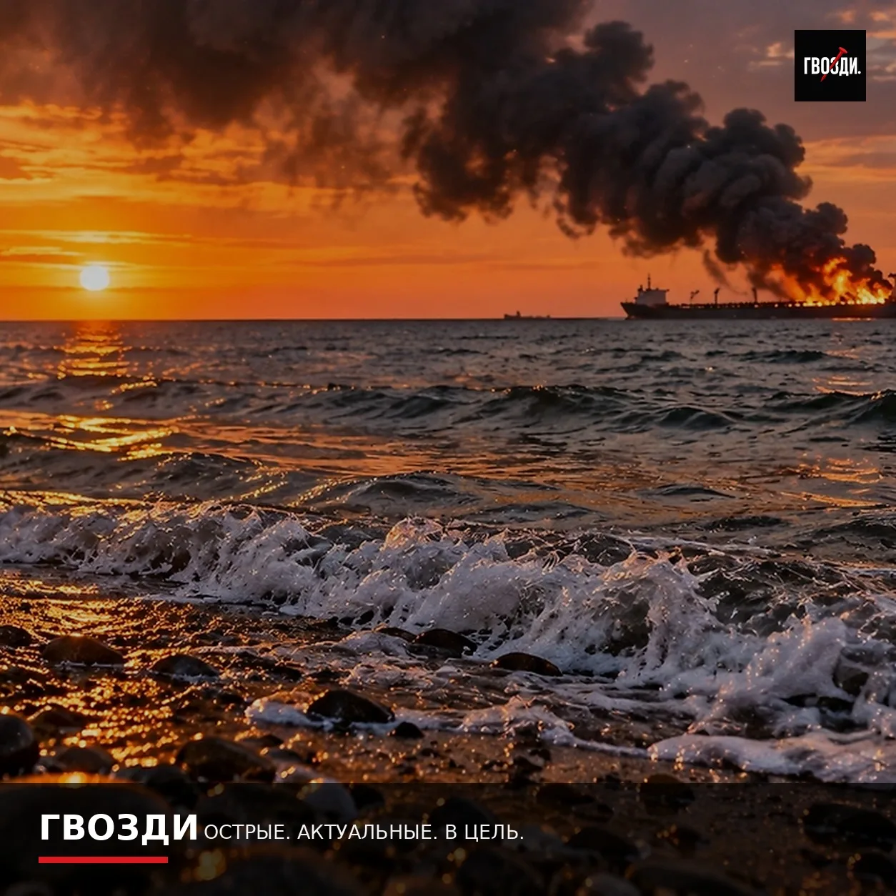 После атаки на танкер у Чёрного моря разлива нефти не зафиксировали