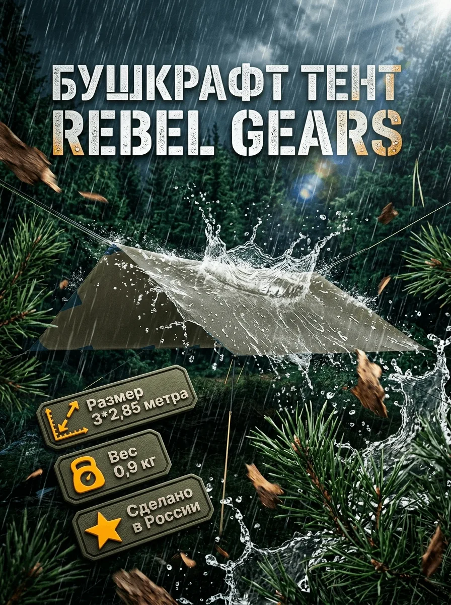 Бушкрафт тент Rebel Gears