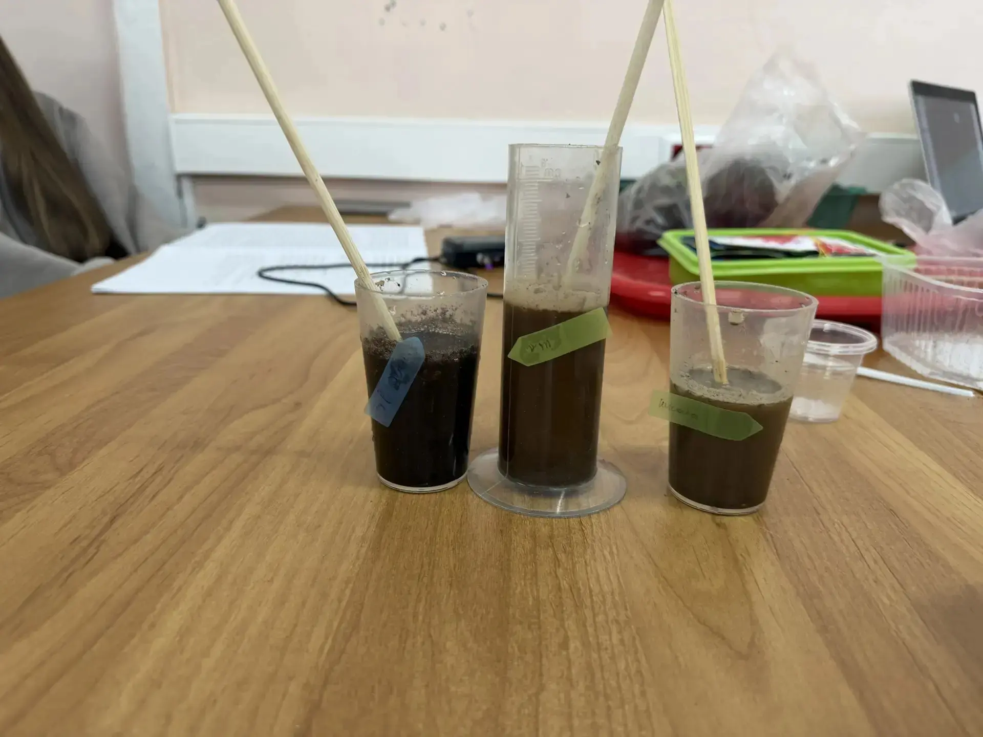 13 мая, отряд Юнатов приступил к практической части исследования почв🌱
