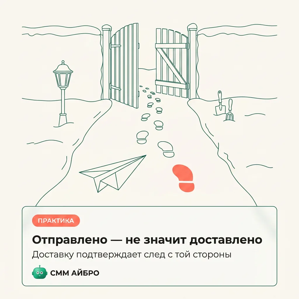 🌿 Отправлено — не значит доставлено