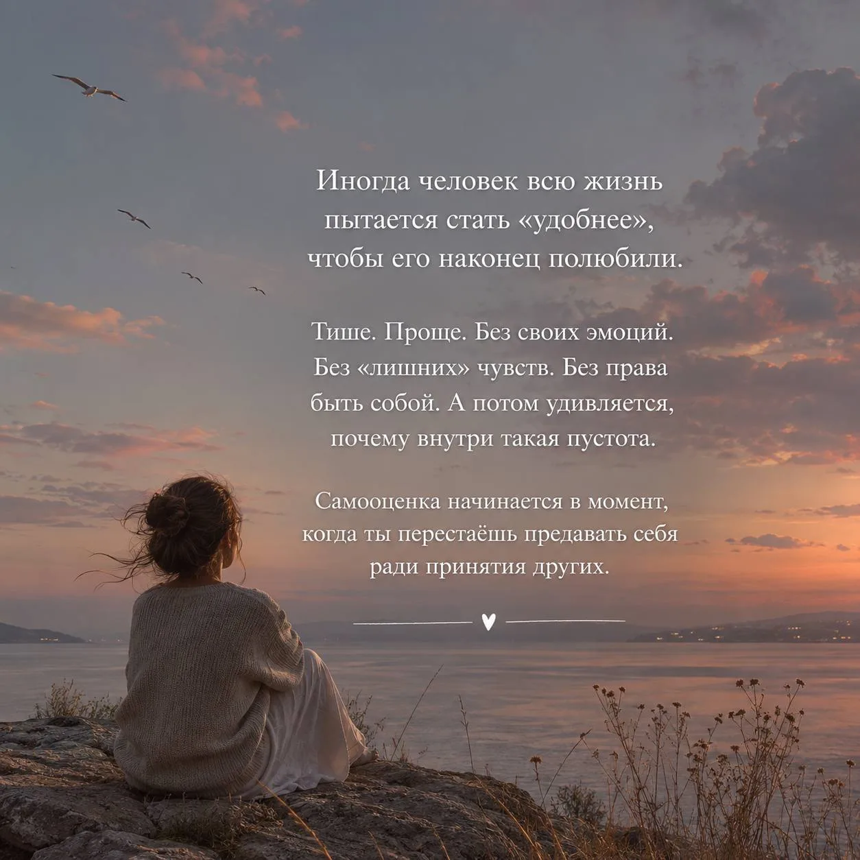 Многие годами живут не своей жизнью: стараются быть удобными, не показывать эмоции, про...