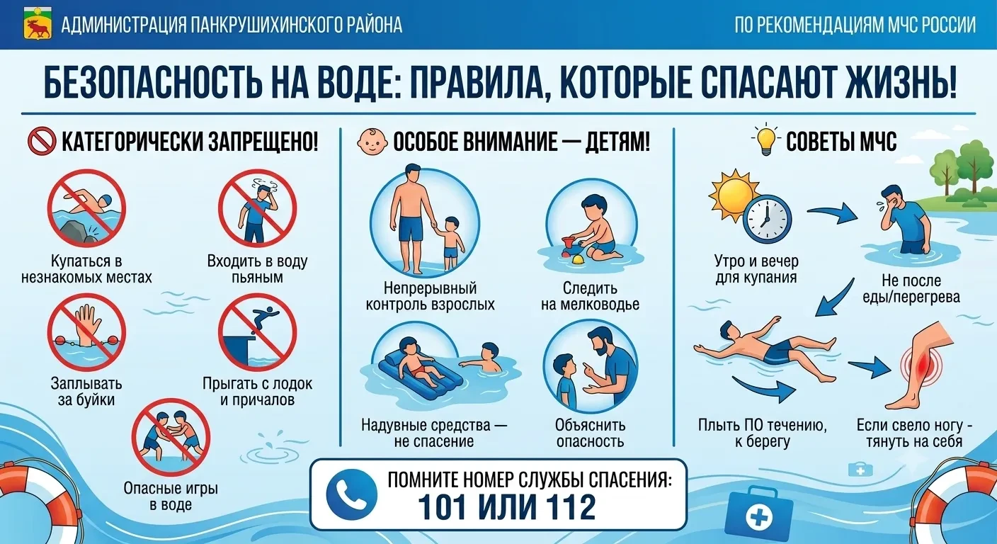 🌊 Безопасность на воде: правила, которые спасают жизнь!