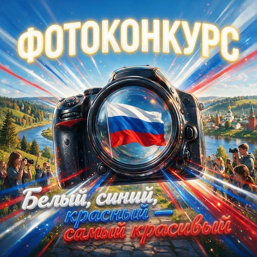 📸Стартует фотоконкурс «Белый, синий, красный — самый красивый»!🇷🇺