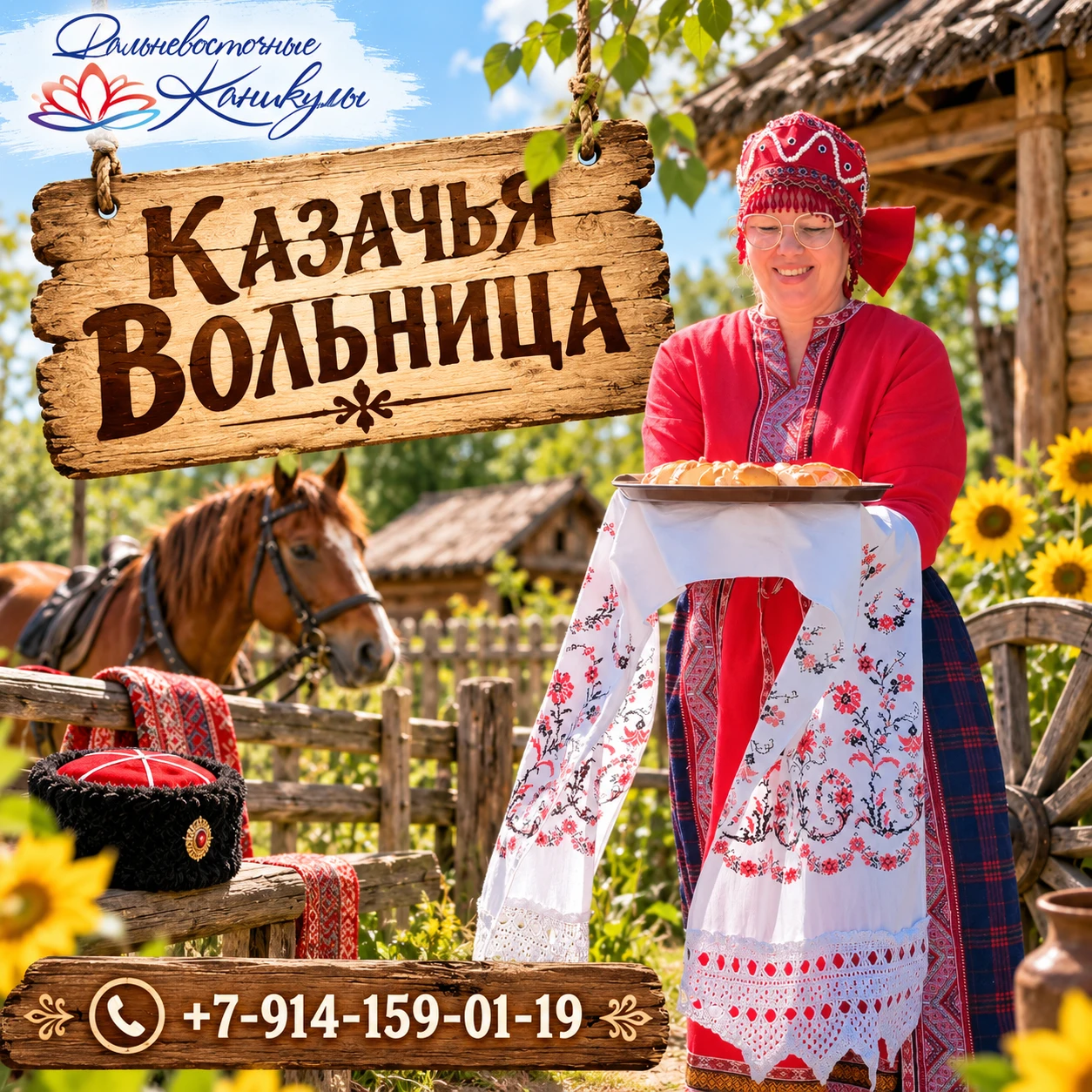 🐎 «Казачья Вольница» — день на казачьем хуторе