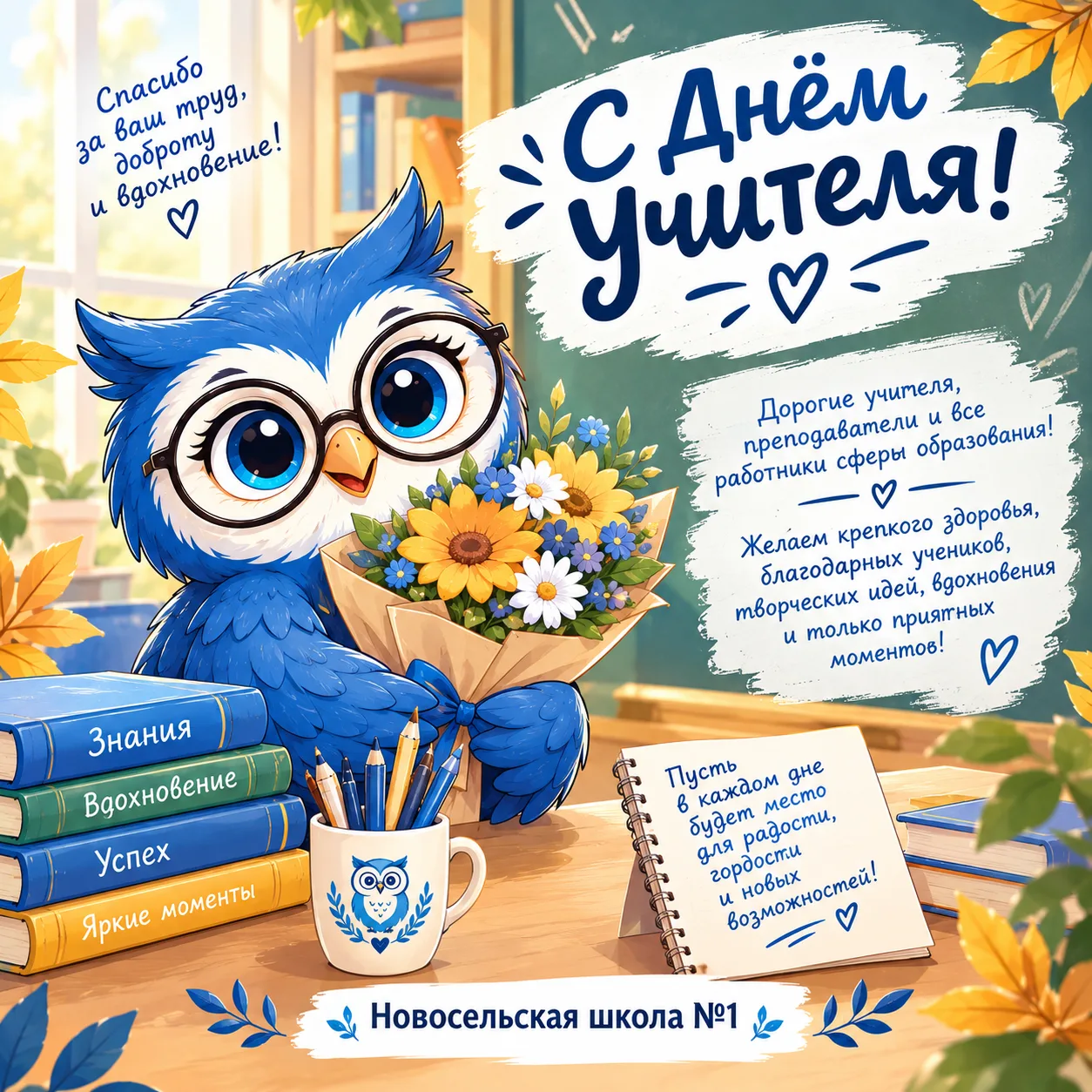 💙🍁 С ДНЁМ УЧИТЕЛЯ!🍁💙