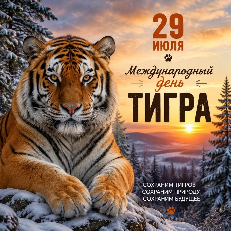 29 июля вся планета отмечает необычный праздник – Международный день тигра.

Тигры – настоящие «коро