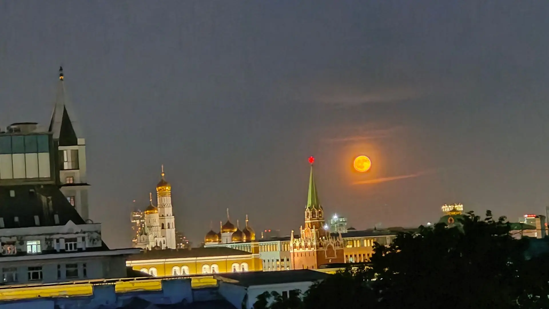 #Москва #полнолуние