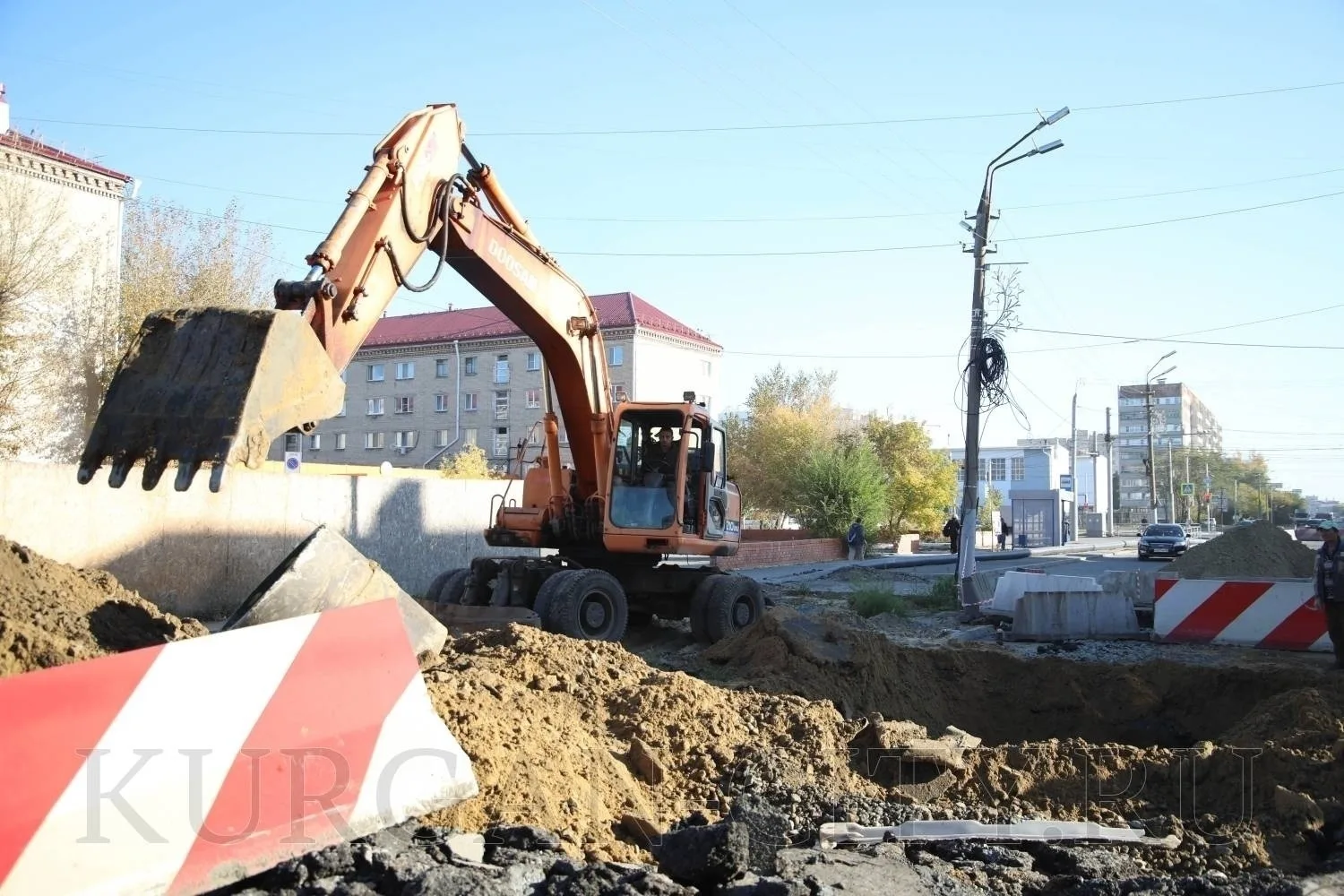 На улице Дзержинского завершается замена ветхих коммуникаций
