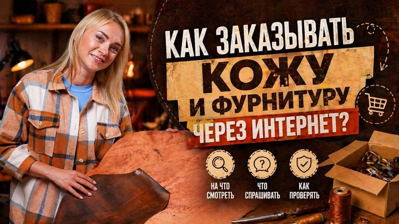 ❓ «Валентина, как заказывать кожу и фурнитуру онлайн? Мне нужно потрогать, пощупать. Мн...