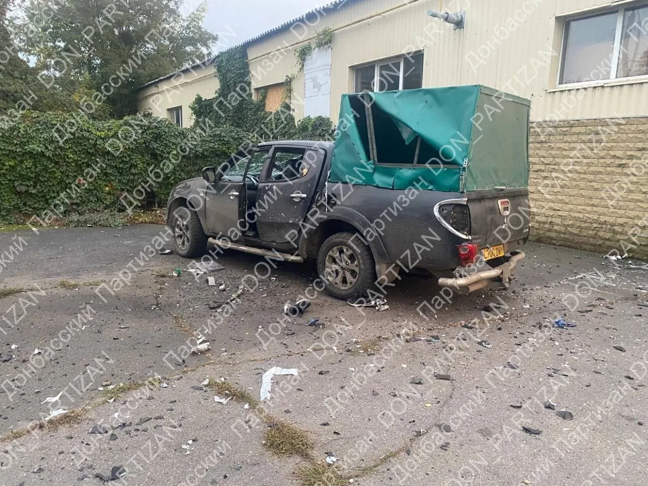 Вчера возле автовокзала на улице Центральной в Славянске удар ФПВ