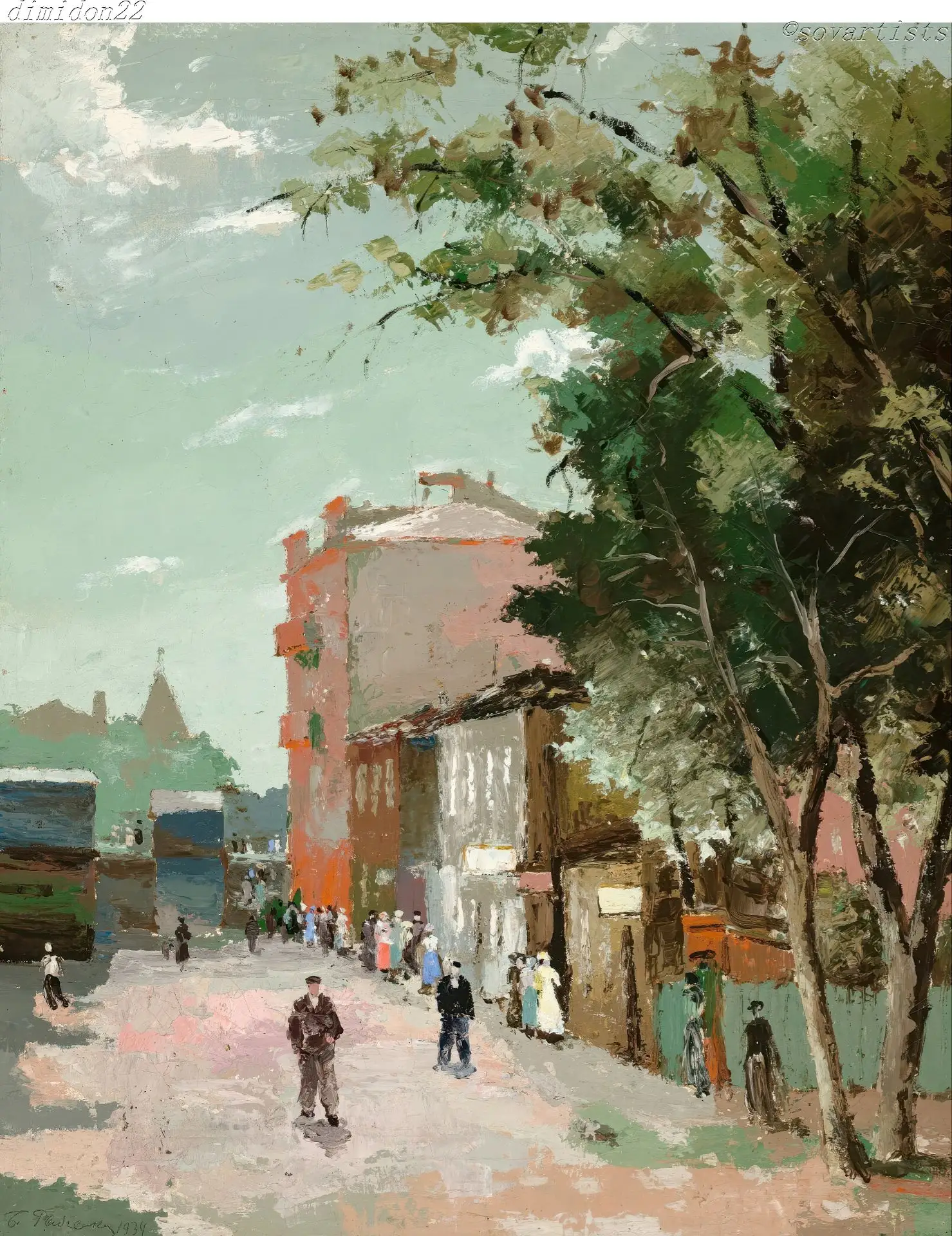 Рыбченков Борис Фёдорович (06.08.1899, Смоленск - 10.02.1994, Москва). «Москва. Бутырск...