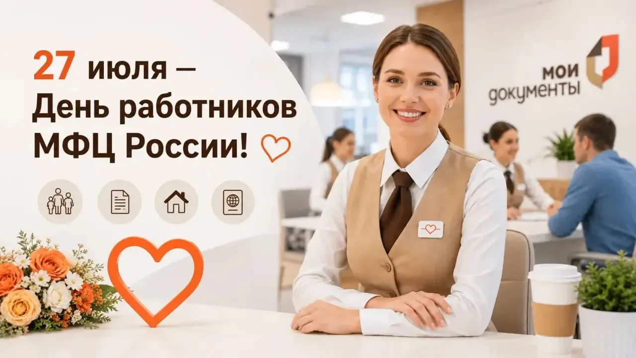 Уважаемые сотрудники и ветераны многофункционального центра города Красноуфимска!
 
От всей души поз