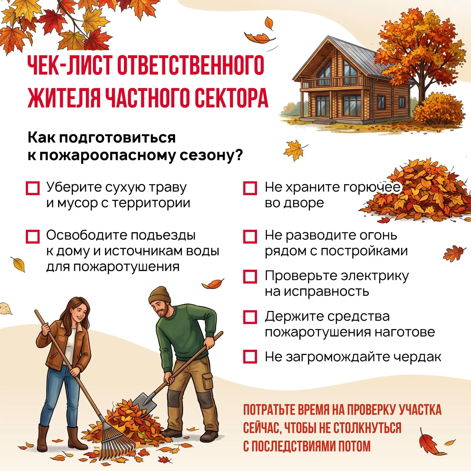 🏡 Подготовьте свой участок к пожароопасному сезону
