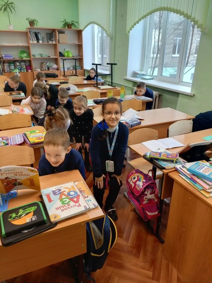 ОРЛЁНОК-СПОРТСМЕН  В 1Г классе ребята, участники трека  «Орлята России», собрались на занятие по тем