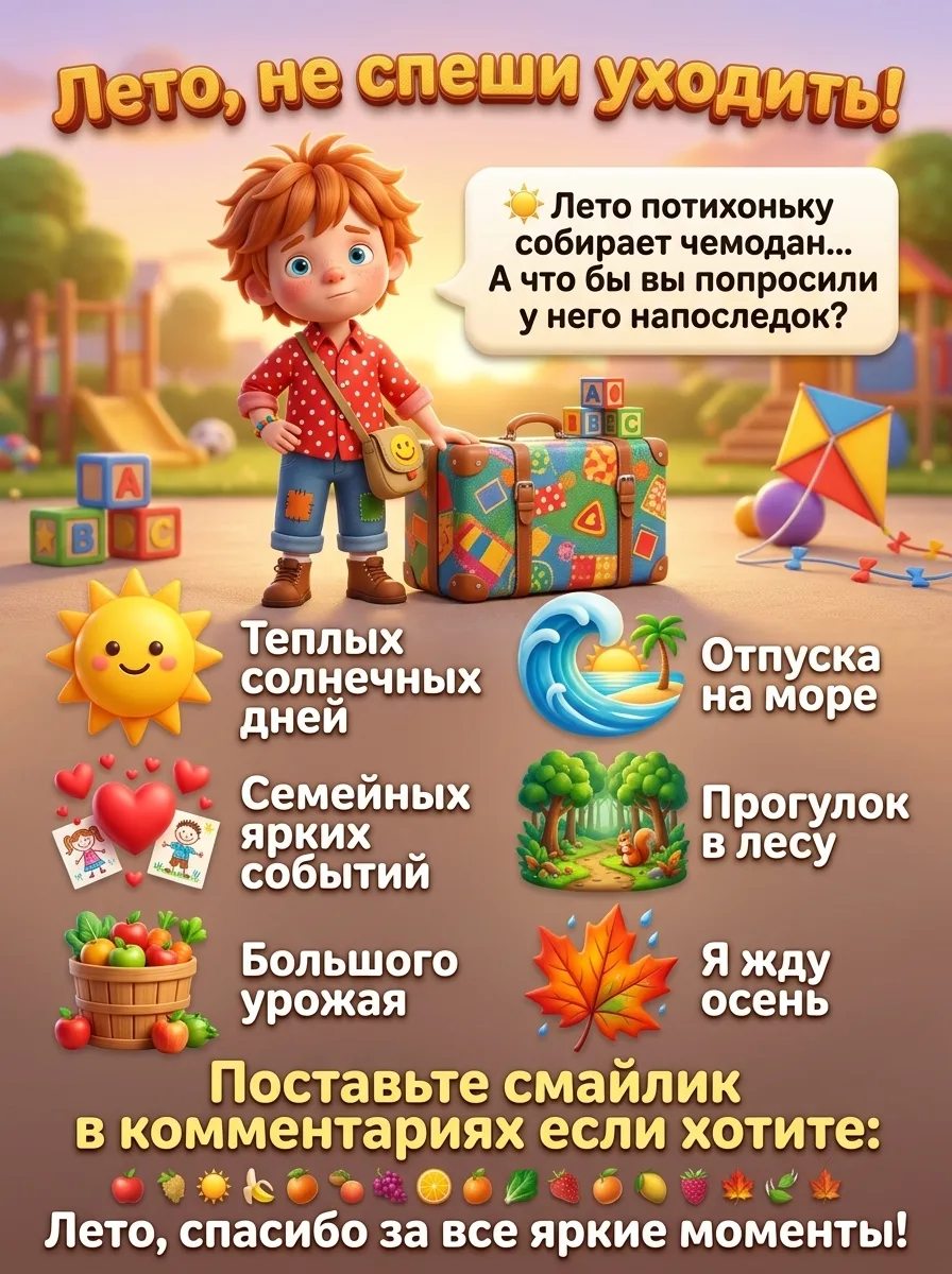 Лето потихоньку шепчет «до свидания»… Но мы не торопимся его отпускать! 💛