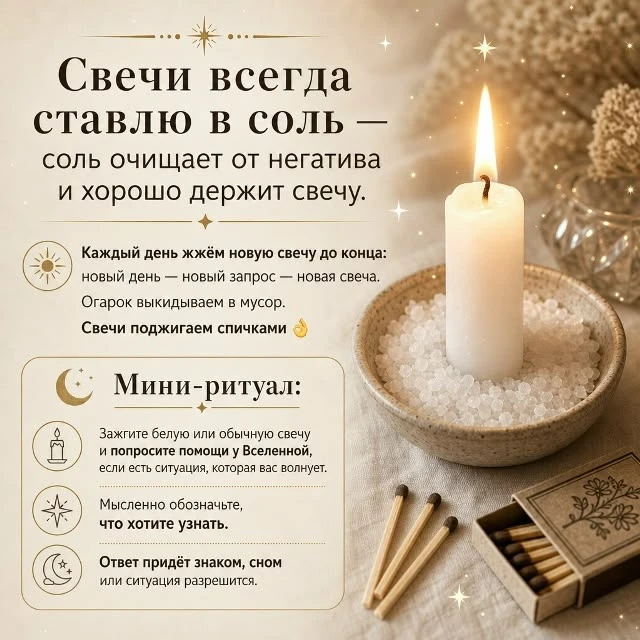 Свечи в соль🔥