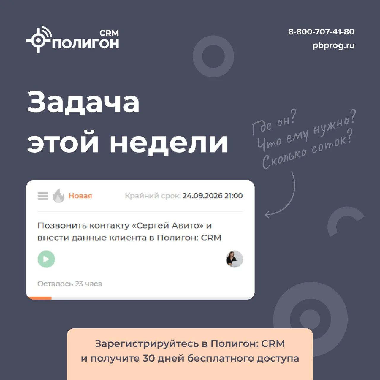 Полигон: Клиент хотел заказать межевание, но вы ему не перезвонили 😢