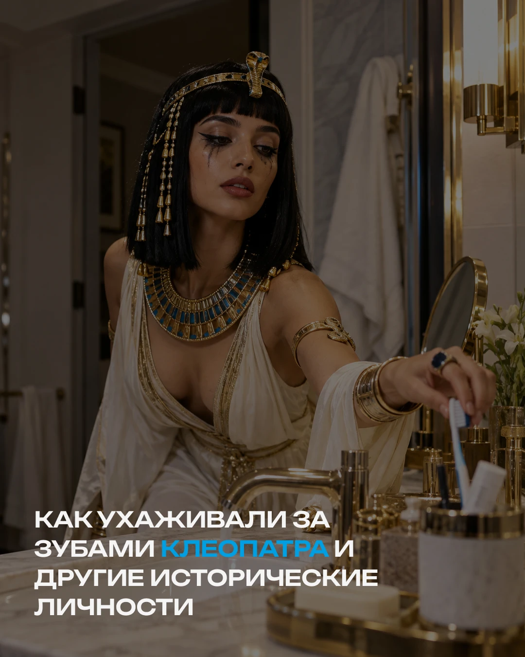 Великие исторические персонажи тоже были людьми… и тоже заботились о зубах.