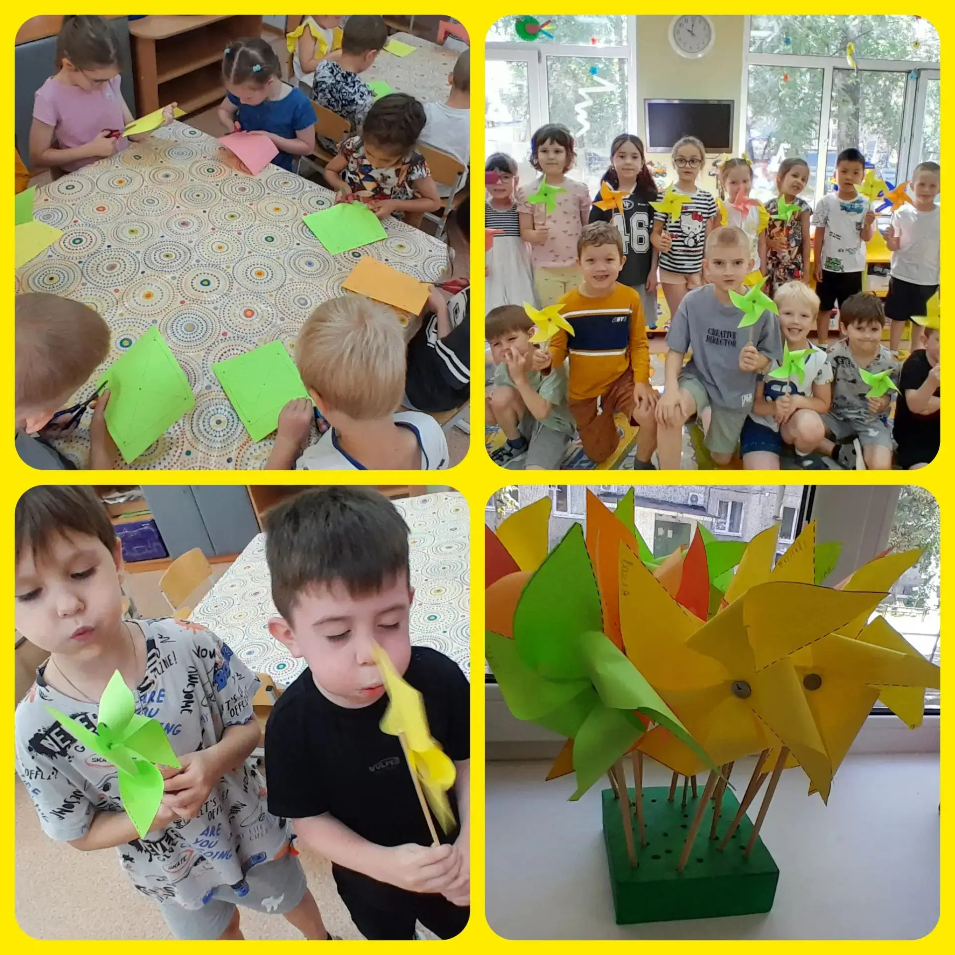 🎨 Вертушка на палочке: наши маленькие творцы в деле! 🍃 

В нашей группе прошел настоящий творчески