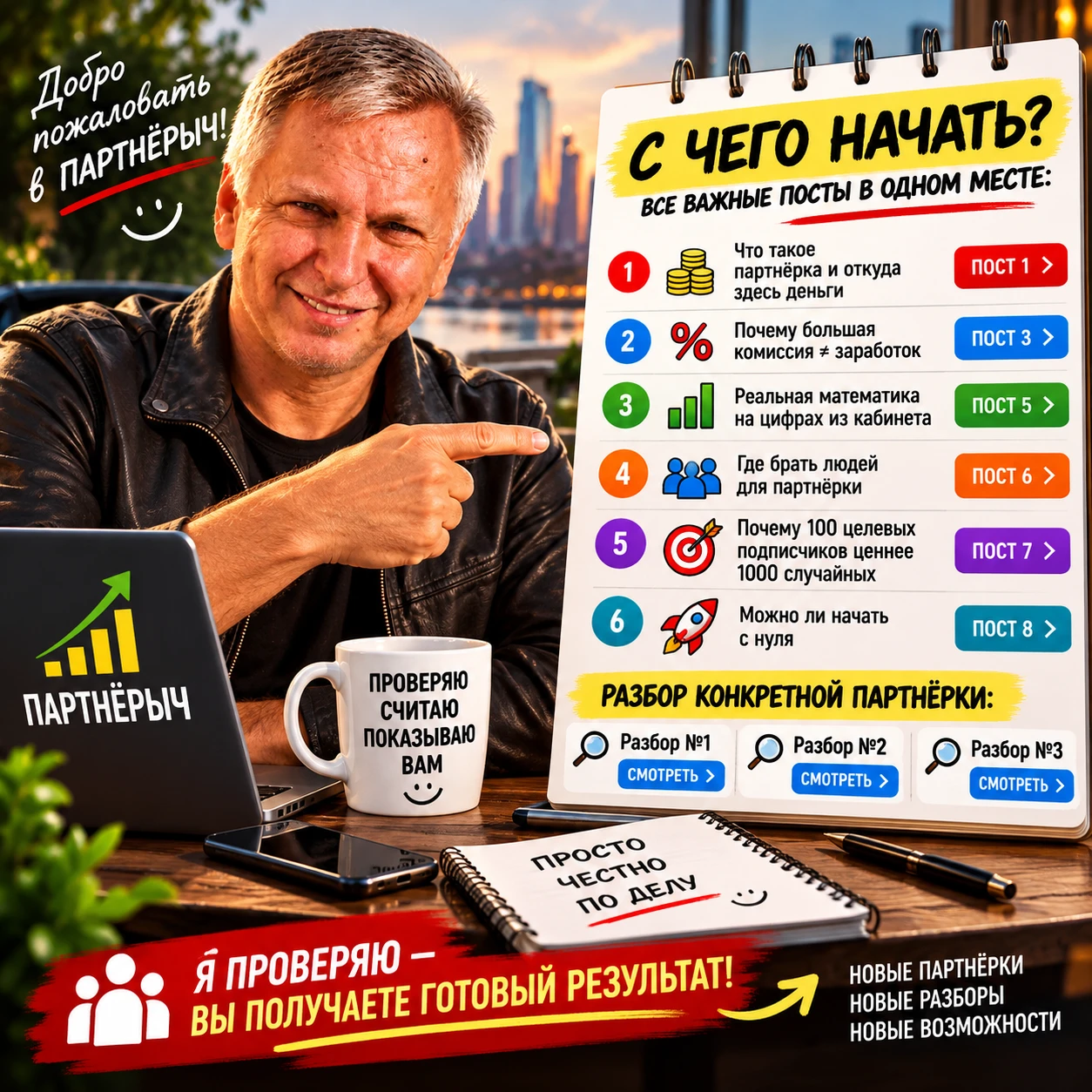 👋 НОВЕНЬКИЙ В ПАРТНЁРЫЧЕ? - ТОГДА НАЧНИ ОТСЮДА