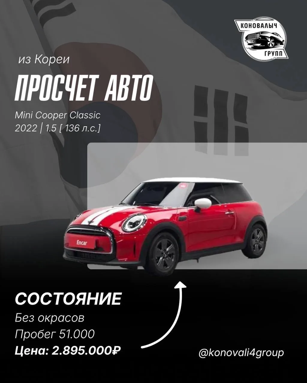 Mini Cooper Classic из Кореи🔥