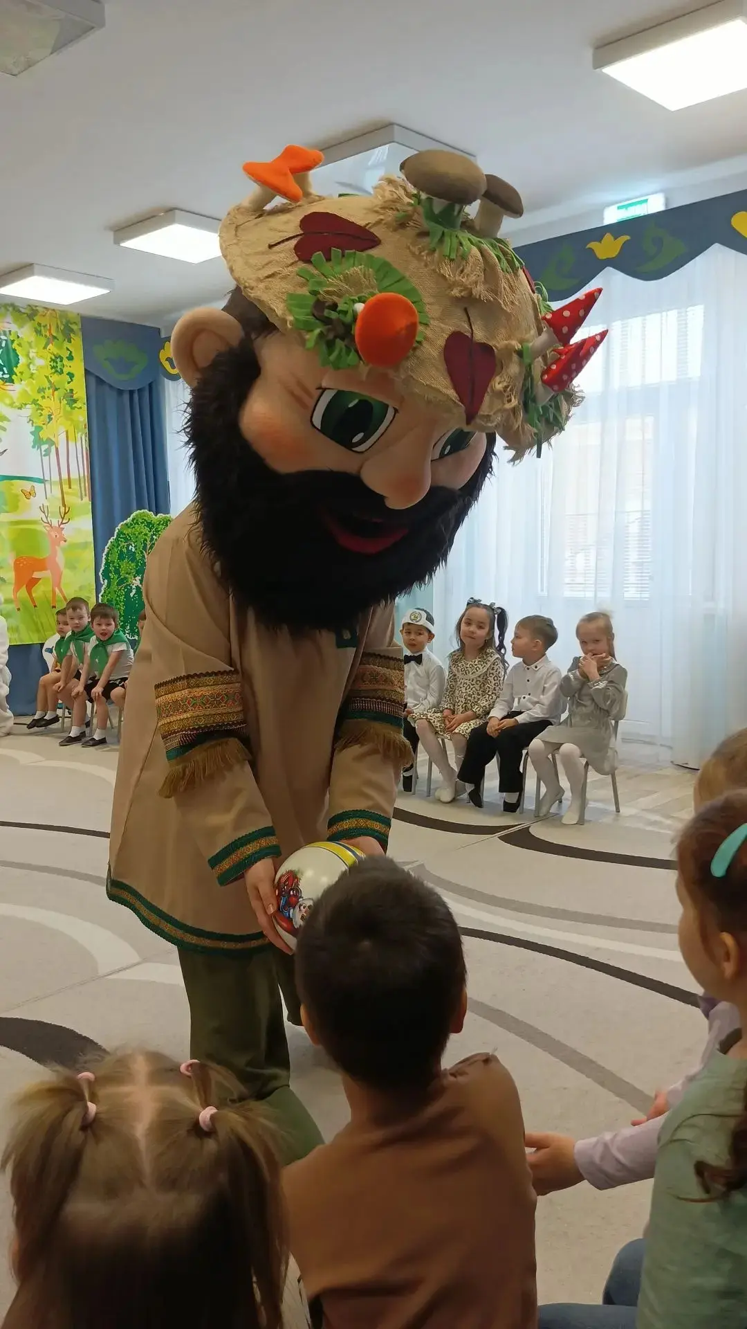 Сегодня в нашем детском саду прошло экологическое мероприятие «В гостях у Лесовичка и е...