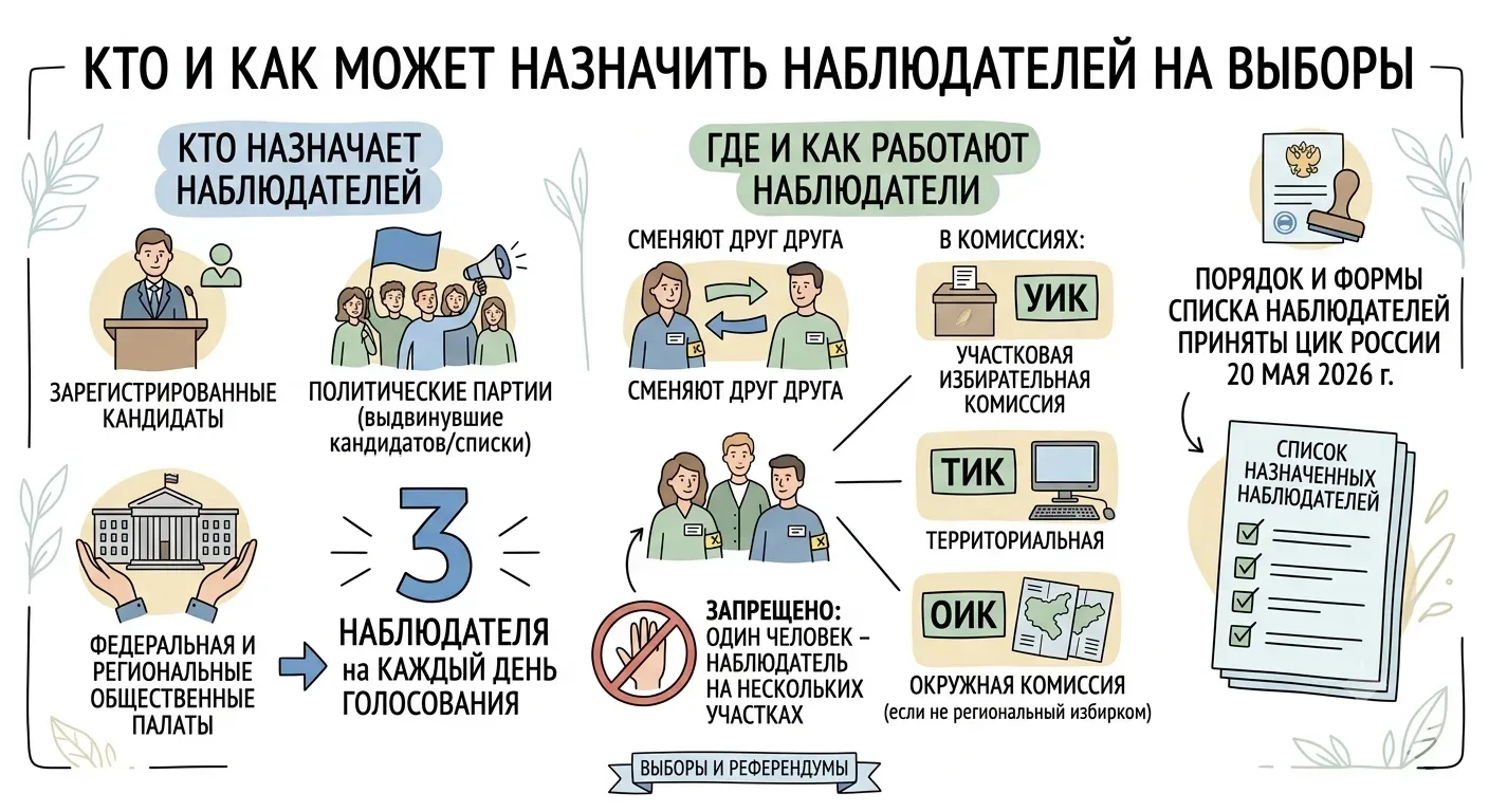 Кто следит за честностью голосования? Рассказываем простым языком всё о наблюдателях! 👀