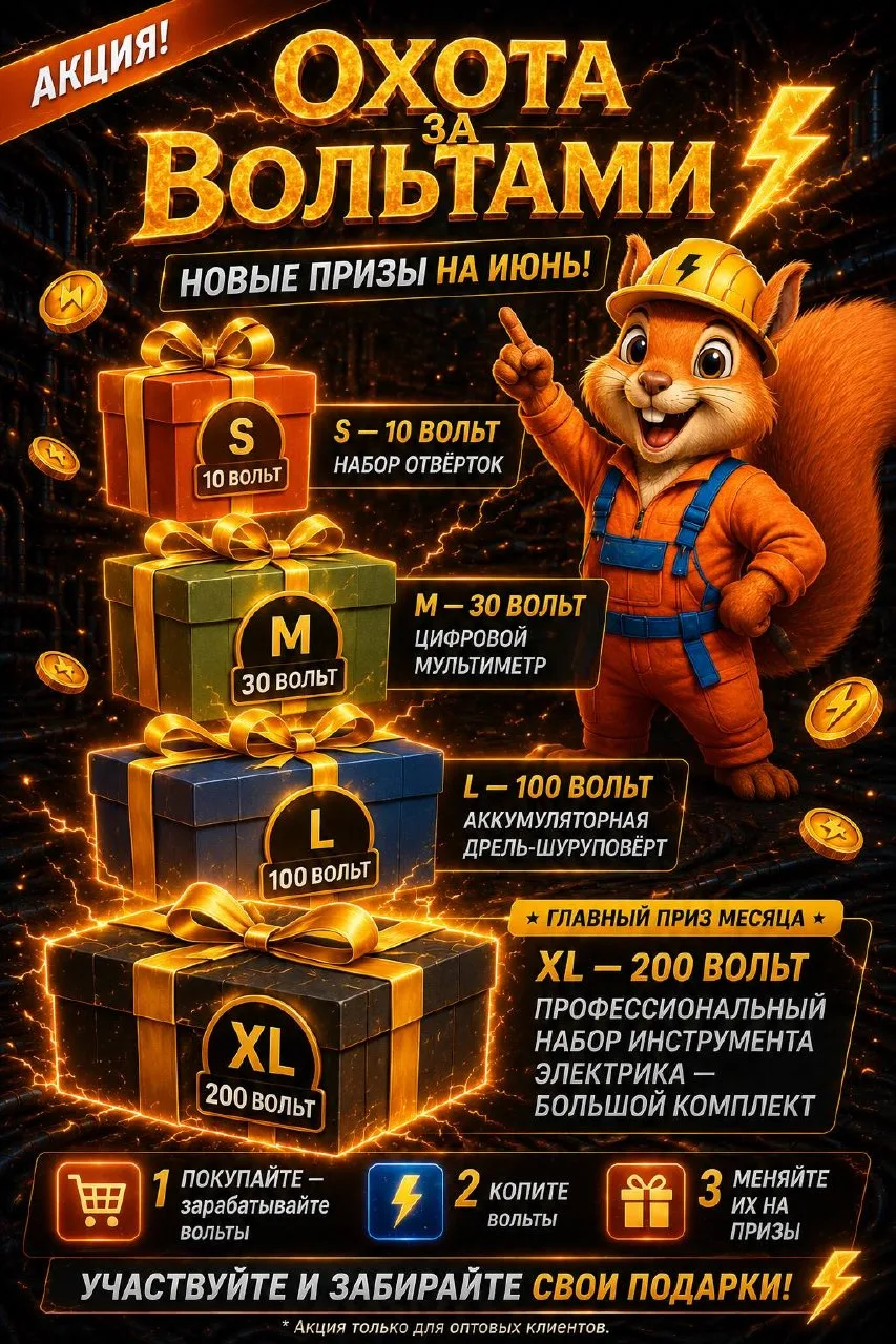 ⚡ НОВЫЕ ПРИЗЫ ИЮНЯ В «ОХОТЕ ЗА ВОЛЬТАМИ»!