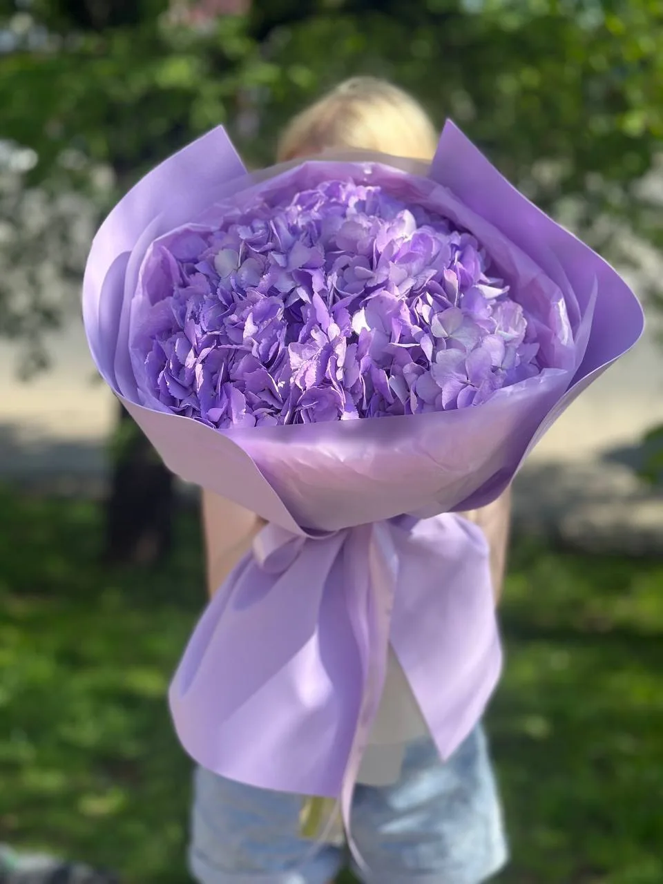 Букет из 3 гортензий💜