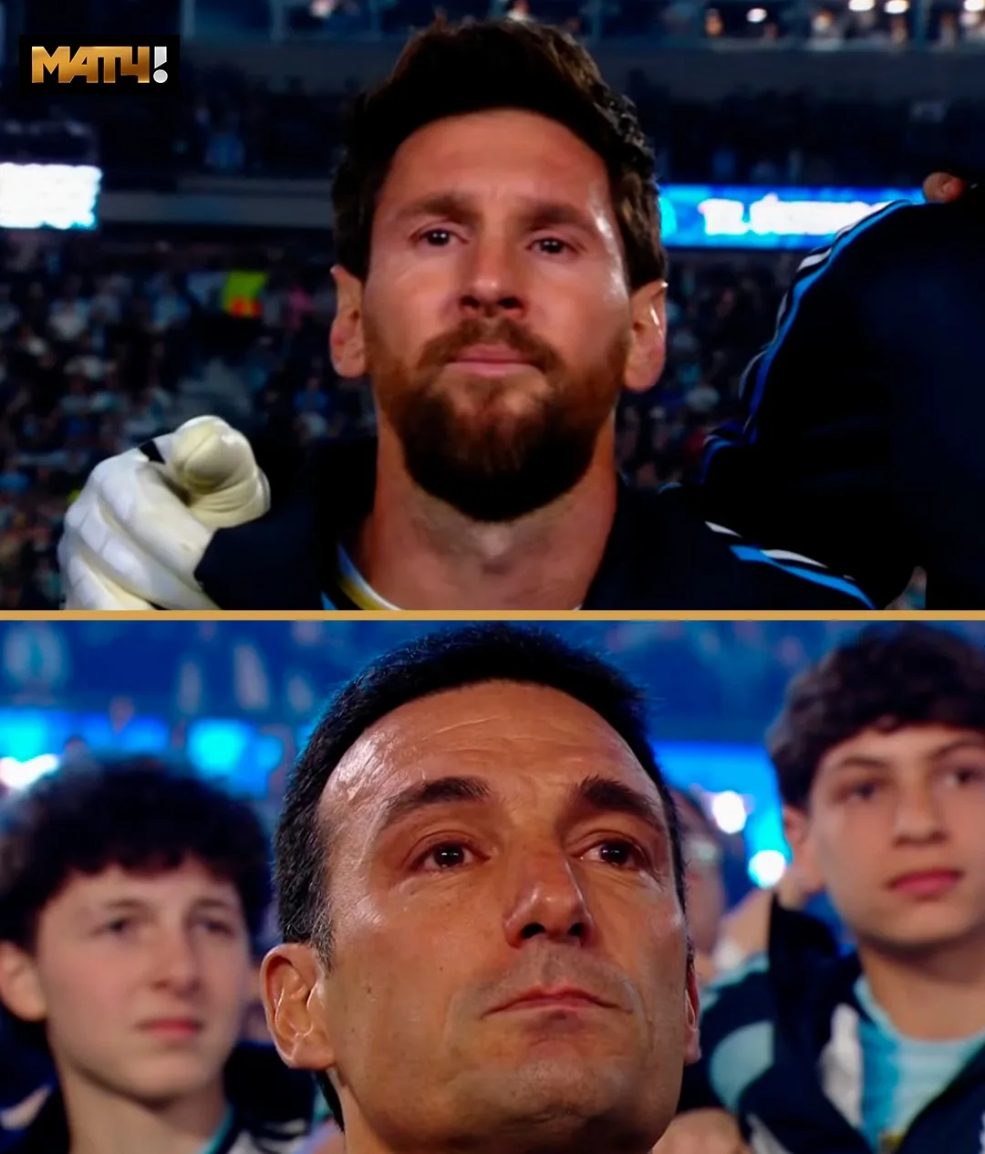 Слёзы Месси и Скалони перед матчем. Сегодня их будет оооочень много 😢