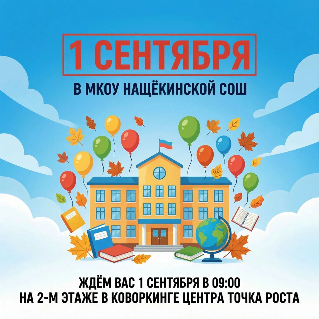🎉 ВНИМАНИЕ! ДЕНЬ ЗНАНИЙ В МКОУ НАЩЕКИНСКОЙ СОШ! 🎉
